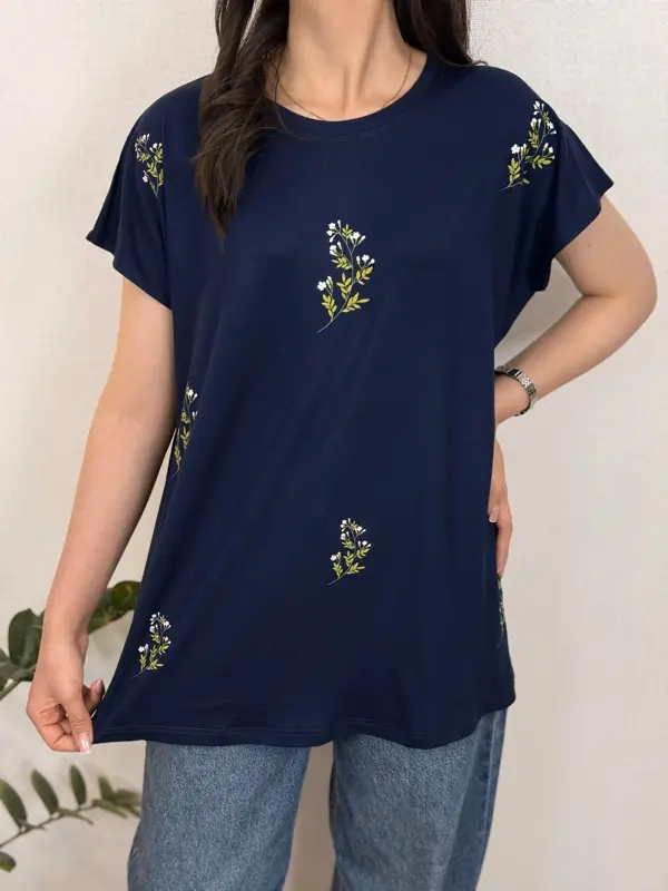 تیشرت ویسکوز گلدار